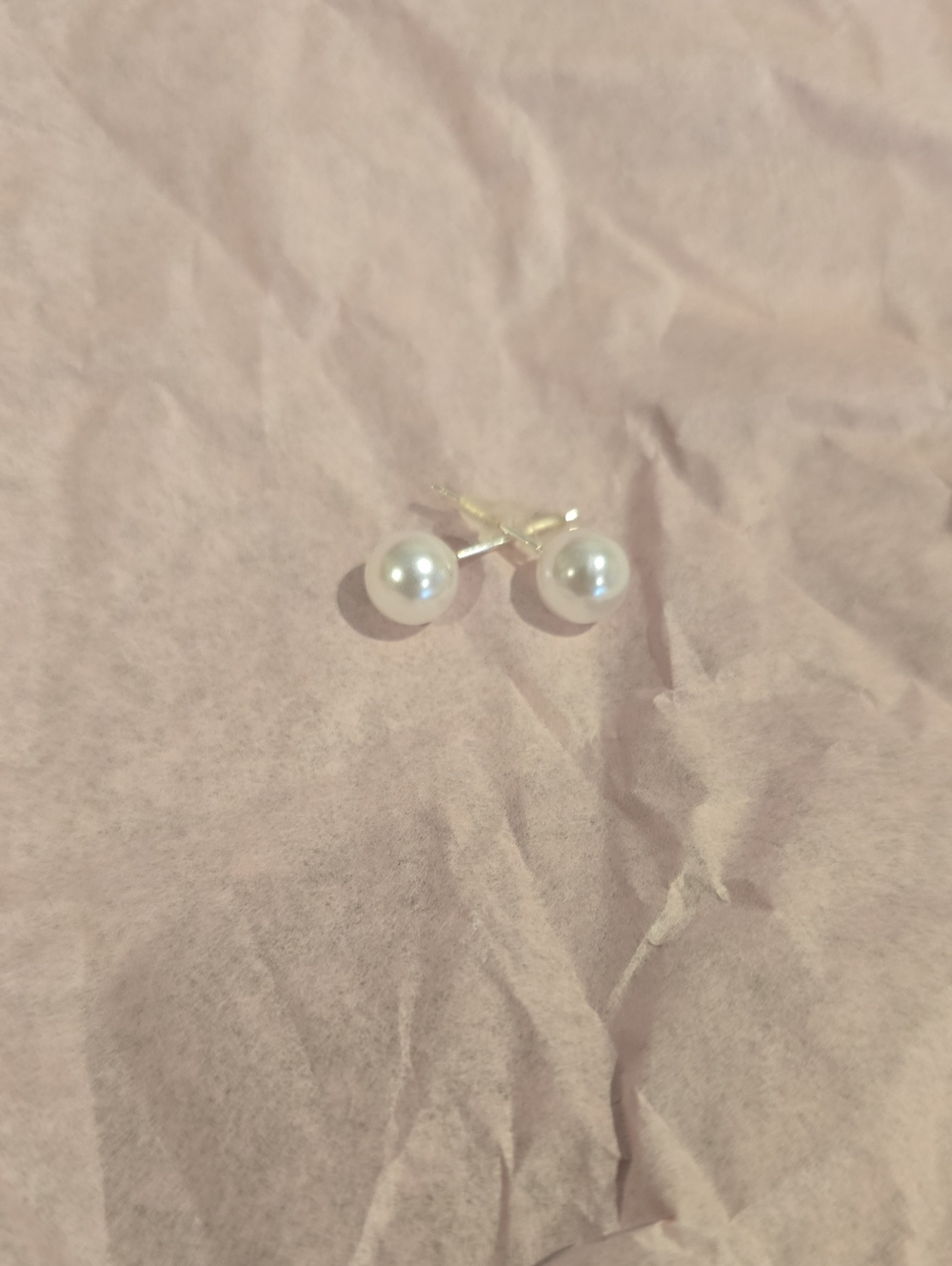 Classic Pearl Stud Earrings - White Pearl